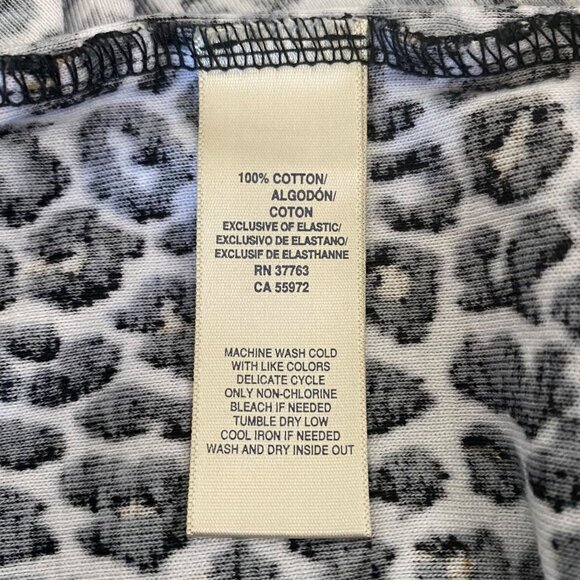 Rafaella Open-Front Leopard Print Cardigan Sweater Women's XL Comfort Casual Fit - Picture 9 of 12